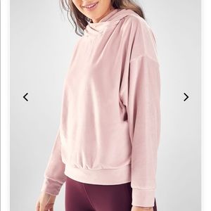 Fabletics Brisa Blush Pullover Hooded Sweater